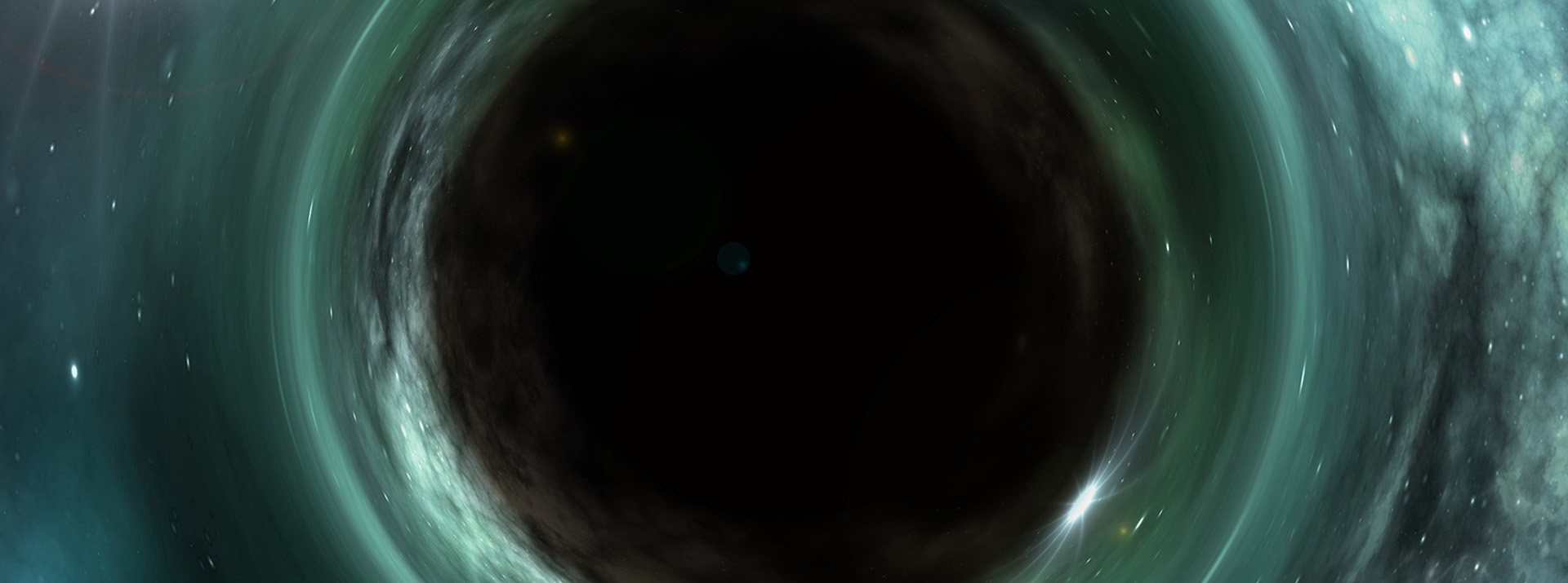 A disruption in the space-time continuum is created. A disruption in the space-time continuum is created.
